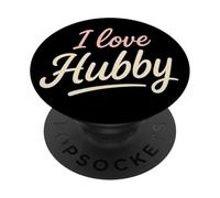 I Love My Hubby Heart Cute Romantic PopSockets Adhesive PopGrip