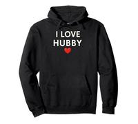 I Love My Hubby Heart Cute Romantic Pullover Hoodie