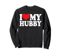 I Love My Hubby Heart Cute Romantic Sweatshirt