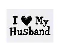 'I Love My Husband' Temporary Tattoo - Water Resistant, Skin-Safe, Non-Toxic Transfer (TO00080611)