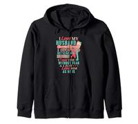 I Love My Husband Unconditionally Romantic Relationship Art Zip Hoodie