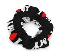 I Love My Husband Women Ponytail Holders Satin Scrunchies Stylish Hair Elastics & Ties