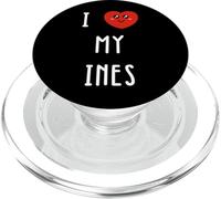 I Love My Ines Name Funny PopSockets PopGrip for MagSafe