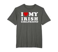 I Love My Irish Girlfriend I Heart My Irish Girlfriend T-Shirt