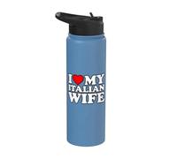 I Love My Italian Wife Stainless Steel Insulated Water Bottle