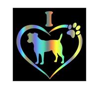 I Love My Jack Russel Terrier Dog Animal Motorcycle Decorative Accessories 10cm(2,10 cm)