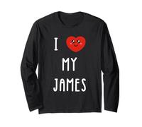 I Love My James Name Funny Long Sleeve T-Shirt