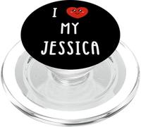 I Love My Jessica Name Funny PopSockets PopGrip for MagSafe