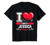 I Love My Jessica T-Shirt Name Jessica T-Shirt, Youth, Black, Medium