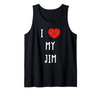 I Love My Jim Name Funny Tank Top