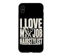 I Love My Job Hairstylist Funny Hair Scissors Case for iPhone XS Max