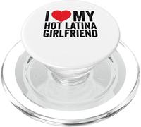 I Love My Latina Girlfriend White PopSockets PopGrip for MagSafe