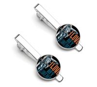 I Love My Lineman Men's Tie Clips Necktie Bar Pinch Clip Set of 2 Formal Business Wedding Accessories