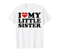 I Love My Little Sister Sibling Heart Sisterhood Matching T-Shirt