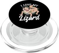 I Love My Lizard Pet Lizard Reptile PopSockets PopGrip for MagSafe