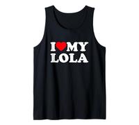 I Love My Lola Heart Family Grandma Tank Top