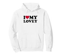 I Love My Lovey Heart Grandma Family Pullover Hoodie