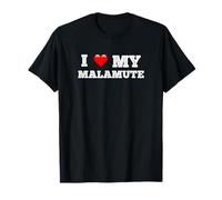 I Love My Malamute Celebrating Sled Dog Devotion T-Shirt