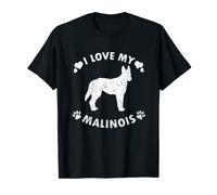 I Love My Malinois Cute Belgian Malinois Gift Dog Lover T-Shirt