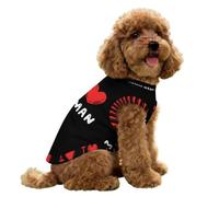 I LOVE MY MAN Pet Cooling Vest Lightweight Small Dog Clothing Breathable Pet Shirt for Summer L