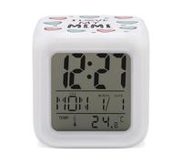 I Love My Mimi Digital Alarm Clock Printing Bedside Decor 7 Color Changing Night Light