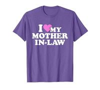 I Love My Mother-in-Law T-Shirt, Men, Purple Heather, Medium