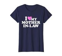 I Love My Mother-in-Law T-Shirt, Women, Navy Blue, X-Small