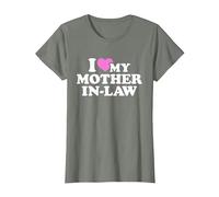 I Love My Mother in Law T-Shirt, Women, Olive Heather, Small