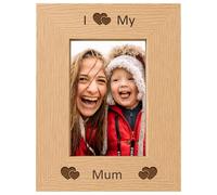 I Love My Mum 6x4 Oak Effect Photo Picture Frame Keepsake Gift
