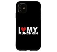 I Love My Munchkin Cat T-shirt for Cat Lovers Case for iPhone 11