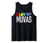I Love My Muvas Pride Mom Fun Moms Funny Mother Boys Girls Tank Top