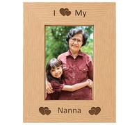 I Love My Nanna 6x4 Oak Effect Photo Picture Frame Keepsake Gift