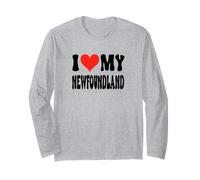 I Love My Newfoundland - Dog - Heart Cute Funny Pet Long Sleeve T-Shirt