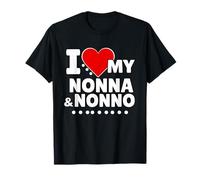 I Love My Nonna and Nonno Grandkids T-Shirt