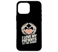 I Love My Patients To The Bones - Chiropractor Chiropractic Case for iPhone 16 Pro Max