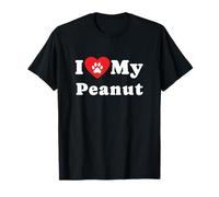 I Love My Peanut Dog Owner Pet Dog Lover T-Shirt