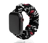I Love My Penis Replacement Watchband Cute Printed Watch Strap Elastic Solo Loop Bands Compatible for Apple Watch 42mm/44mm
