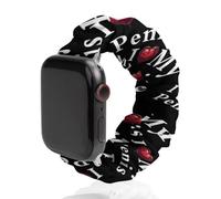 I Love My Penis Replacement Watchband Cute Printed Watch Strap Elastic Solo Loop Bands Compatible for Apple Watch 38mm/40mm