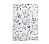 I Love My Pet Vegan Leather Vet Passport Cover | Cute & Durable Pet Design | Travel-Friendly Vet Document Organizer | Gift for Pet Owners