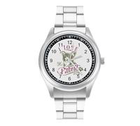 I Love My Pitbull Mens Watches Simplicity Watch Stainless Steel Band