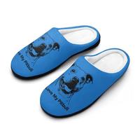 I Love My Pitbull1 Funny Men's Cotton Slippers Soft Non-Slip Rubber Sole House Slipper Indoor Outdoor