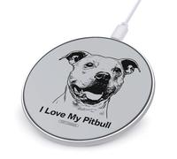 I Love My Pitbull1 Stylish Wireless Charger 10W Fast Charging Pad