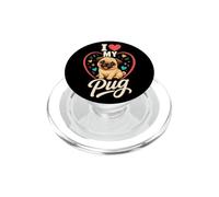 I Love My Pug - Pug Lover PopSockets PopGrip for MagSafe