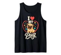 I Love My Pug - Pug Lover Tank Top