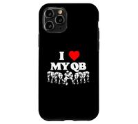 I Love My Quarterback QB Funny Offensive Line Football OL Case for iPhone 11 Pro