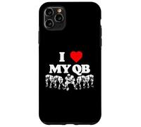 I Love My Quarterback QB Funny Offensive Line Football OL Case for iPhone 11 Pro Max