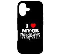 I Love My Quarterback QB Funny Offensive Line Football OL Case for iPhone 17