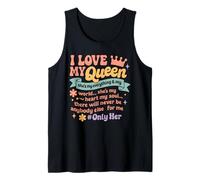 I Love My Queen She's My Everything in My World Couple Tank Top