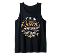 I Love My Queen She's My Everything in My World Couple Tank Top