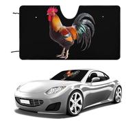 I Love My Rooster Funny Car Windshield Sun Shade Collapsible Vehicle Front Window Visor Heat Insulation Cover 51"×28" 55"×30"